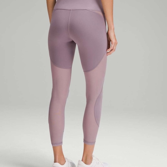 Lululemon Wunder Train Mesh Panel High-Rise Tight 25" in Violet Verbena - 4 - Picture 2 of 2